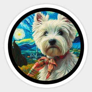 Fashionable Westie Sticker